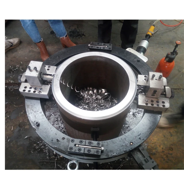 External mounted Pneumatic pipe Cold cutting and beveling machine