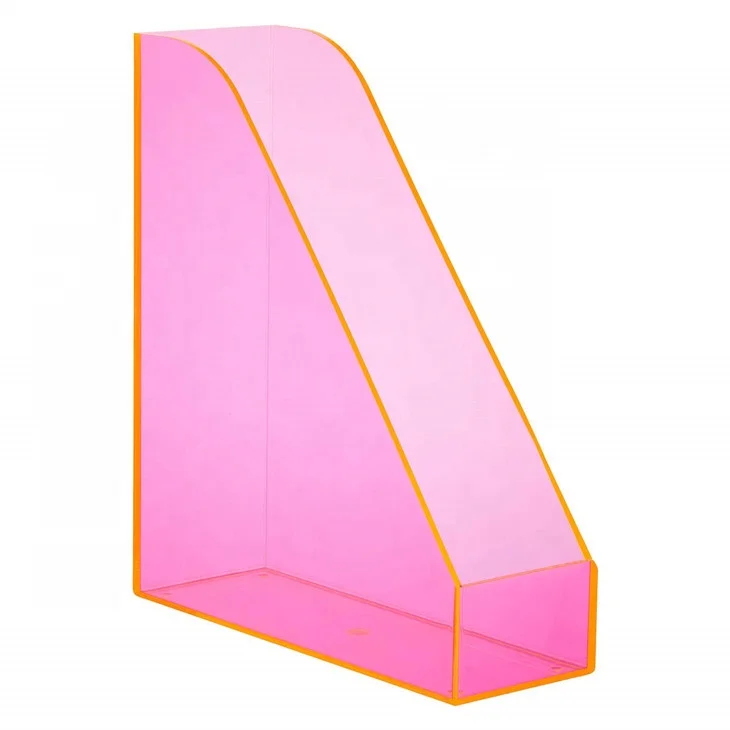 Acrylic iridescent magazine holder