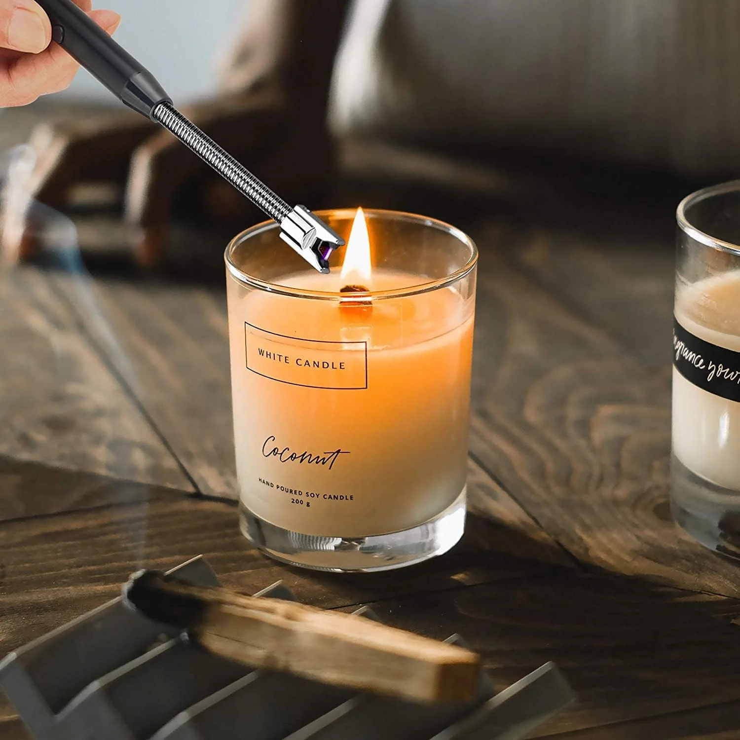 Best Quality Windproof Rechargeable USB Electric Plasma Lighters BBQ Lighter Stainless Steel Shell Hanging Hook with Bendable