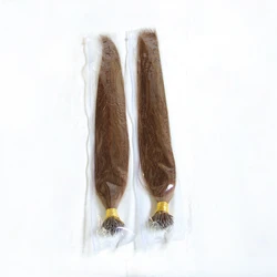 Qingdao suppliers provide high quality  Double Drawn Italian Keratin Prebonded I Tip of 100%  Virgin Remy Martin extensions