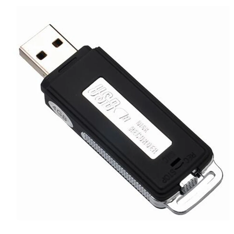 One Key Recording Mini U Disk Mini Portable Hidden Long Distance Spy USB Digital Voice Activated Recorder for Lectures