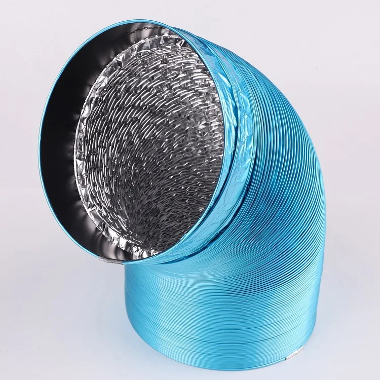 HVAC Systems Parts Customization Insulated Fire Resistant Flexible Aluminum Pipe Foil Vent Duct
