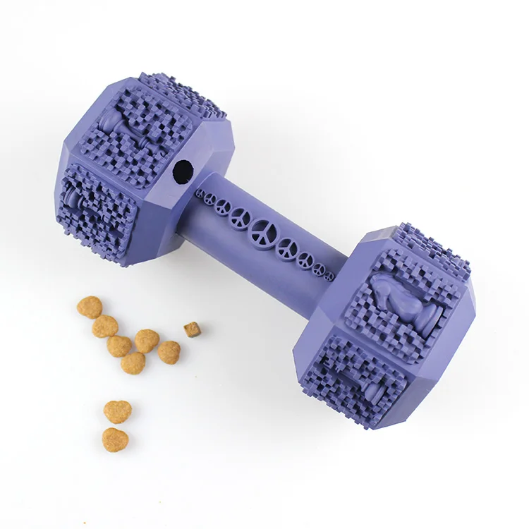 Chew Toys Dogs Safe and Nontoxic Food Grade Dumbbell Chew Toys Dogs