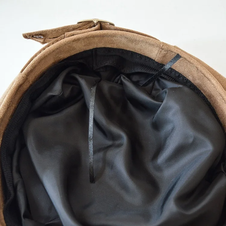 Plain Glengarry Suede 4 Panels Newsboy Woman Cap Beret Hat Adult Spring Autumn Winter Outdoor Beret Hats