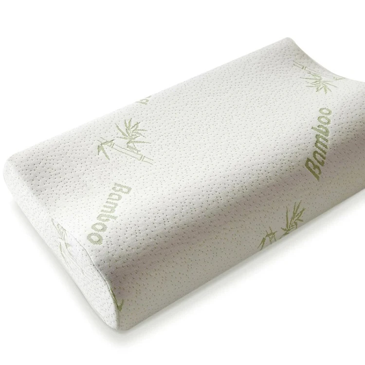 High Quality Bamboo Fiber Pillow Neck Healthy Wedge Pillows Bamboo Fabric Soft Contour Memory Foam Pillow