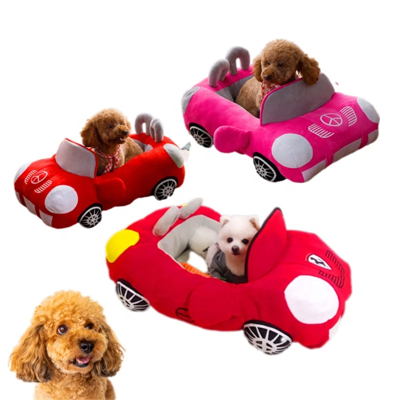 Spot wholesale soft warm durable car shaped pet bed dog car bed sports car dog kennel pet cat bed