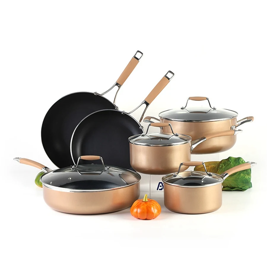  Axa-Wholesale high quality kitchenware nons tick casseroles pots and pans aluminum nonstick cookware