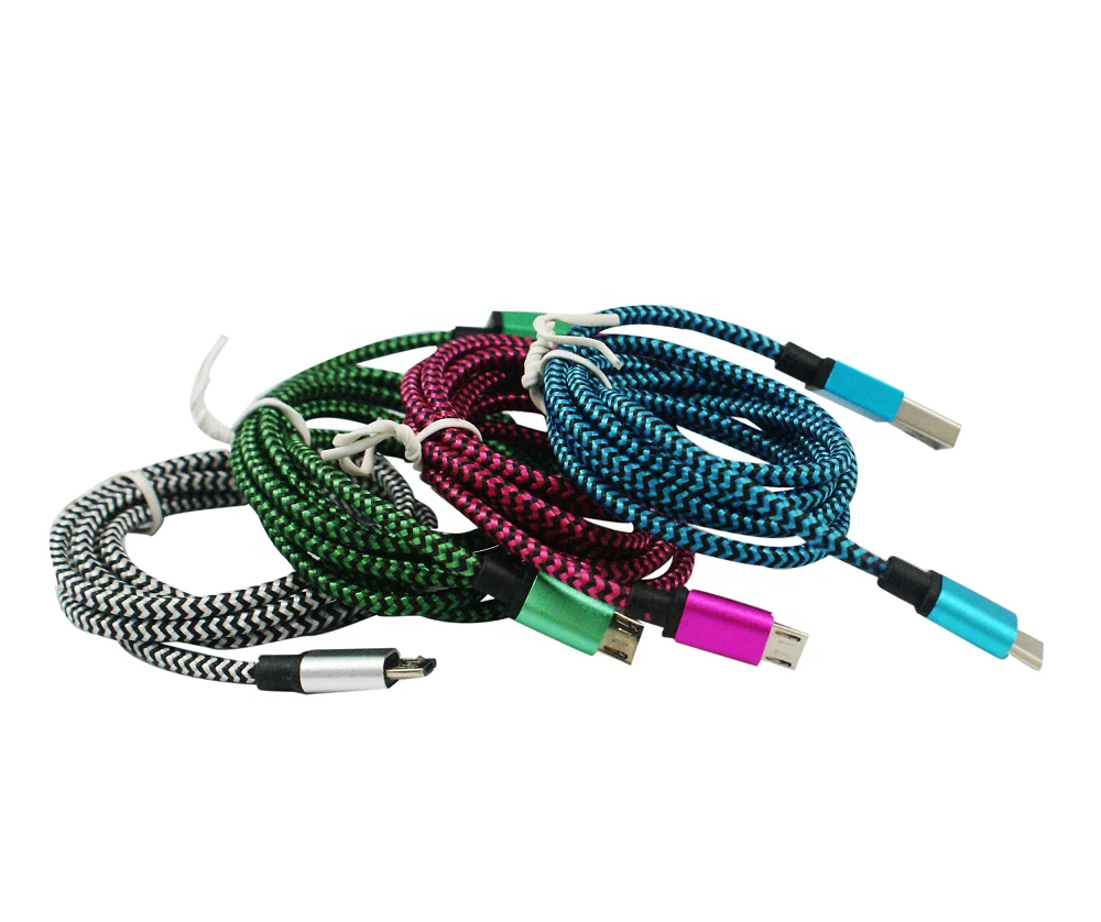 High Speed Phone Charging Cables Type c Fast Cable Nylon Braided Micro Usb Data Cable for Iphone Charger 2022 New Products