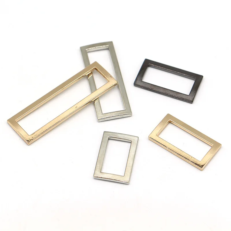 Hot selling hardware square belt bag buckles wholesale buckle rectangle metal ring