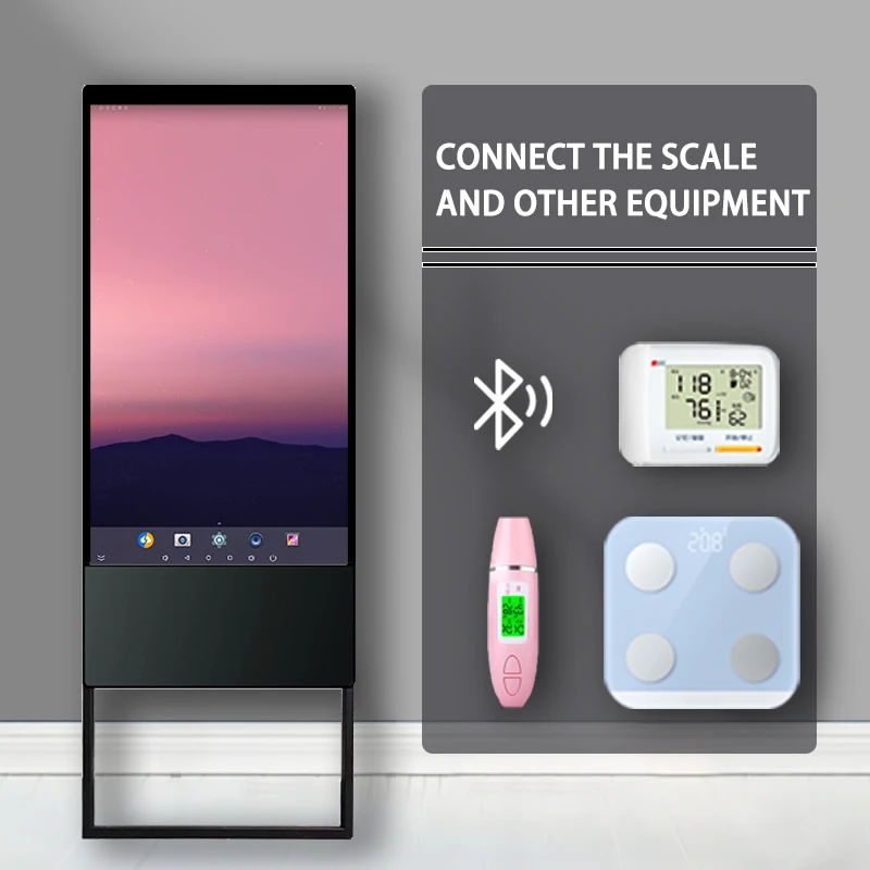 Wholesale Home touch screen mirror with tv android 11 Led bath Gym workout magic Smart Mirror full-length exercise mirror