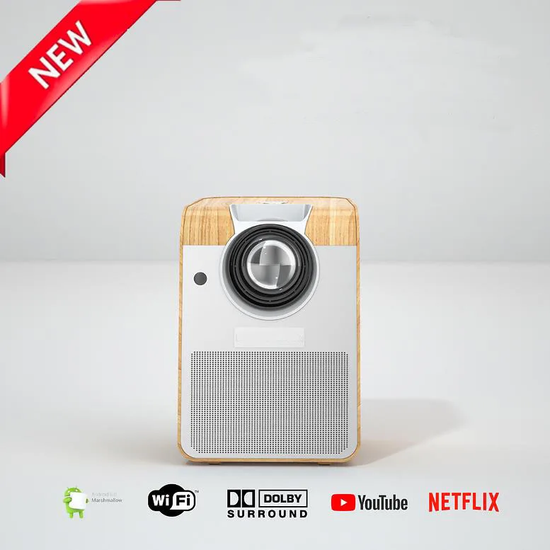 Factory wholesale Wireless Projector 1080P Smart Mobile Android Mini Full Length Mirror Digital Projector Business