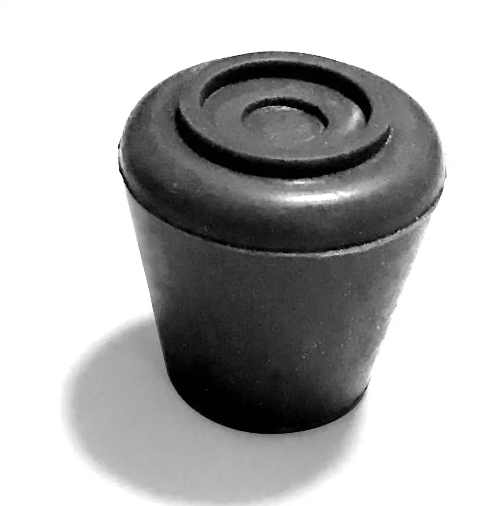 Wear resistance 19mm black round rubber chair tips
