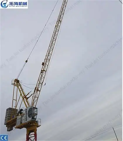 QTD4515 8ton luffing jib tower crane with swivel boom