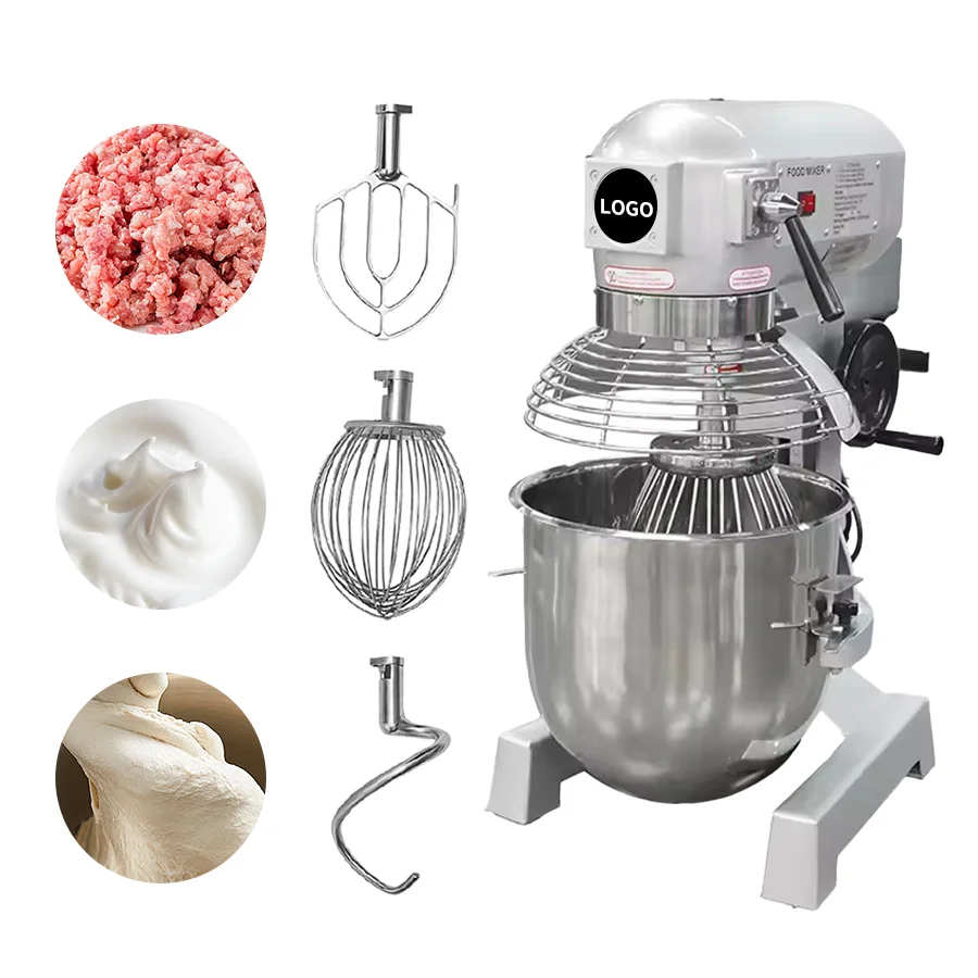 10l 15l 20l 30l 40l 50l 60l 80l 100l Commercial Bakery Bread  Food Mixer And Cake Dough Mixer With Stainless Steel