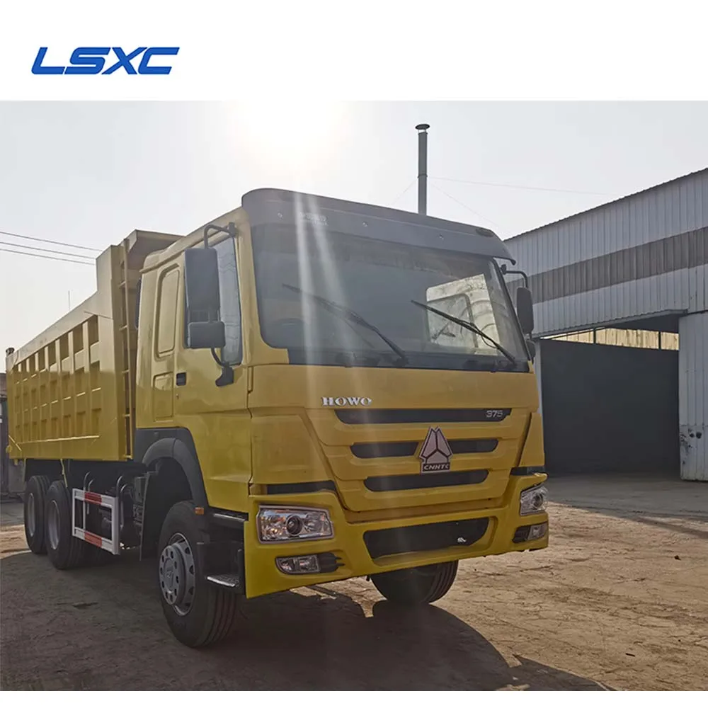 Yellow 6*4 used dump truck 371 horsepower 40 tons in good condition and high quality used dump truck