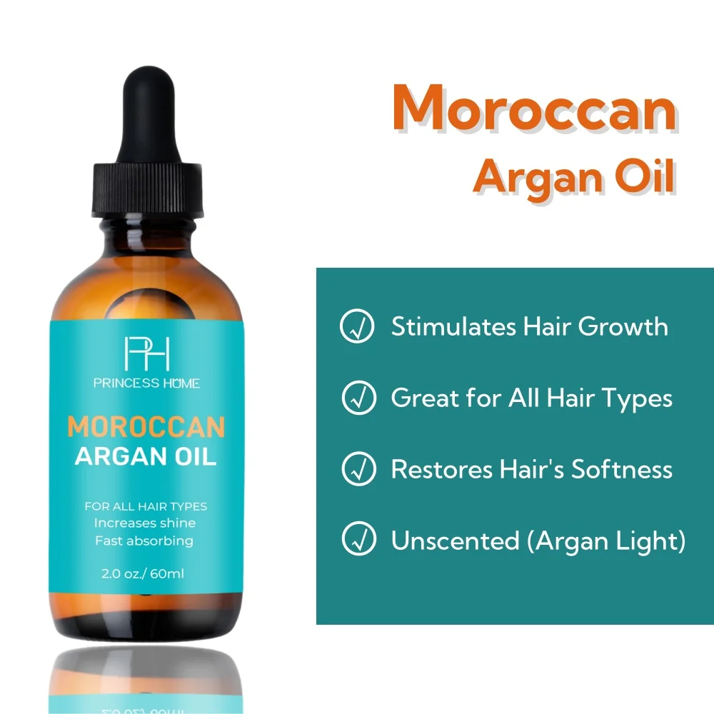 Wholesale Private Label Organic Hair Care Cosmetic Morocco Argan Oil 60ml