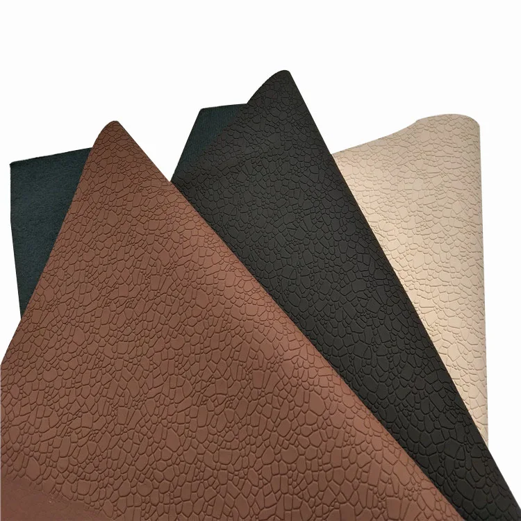 High Quality Leather Fashion 0.9-1.0mm Stone Pattern PU Leather Material  leather for Cloth Wallet Handbag Luggage