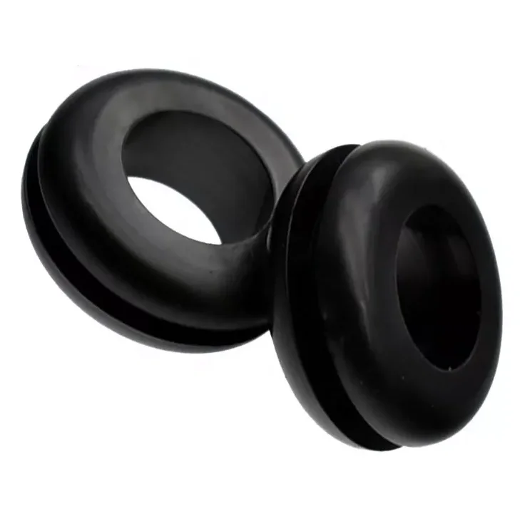 OEM ODM 13mm 16mm wires protecting black white thick material suitable silicone rubber grommets