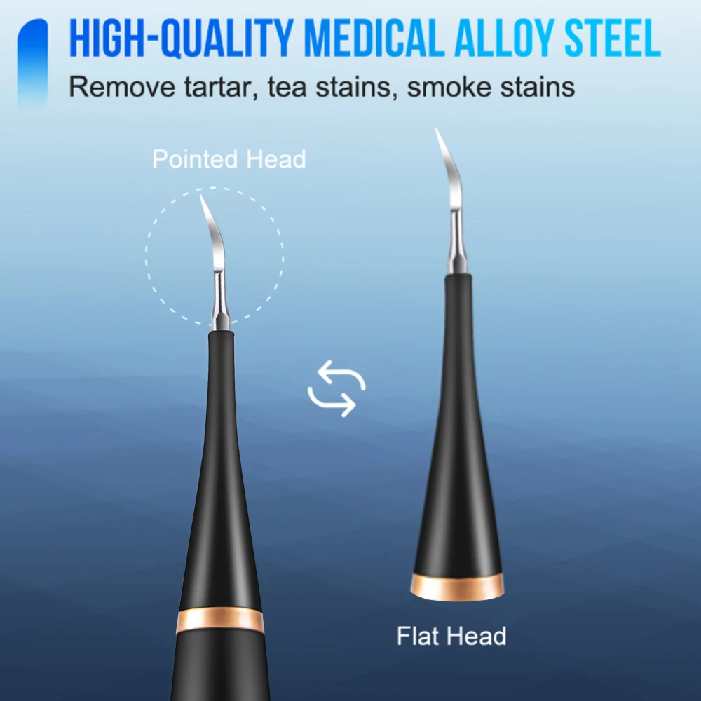 Best Electric Teeth Cleaner Calculus Remover Ultrasonic Tooth Brush Oral Cleaning Kit Adult Tartar Scraper