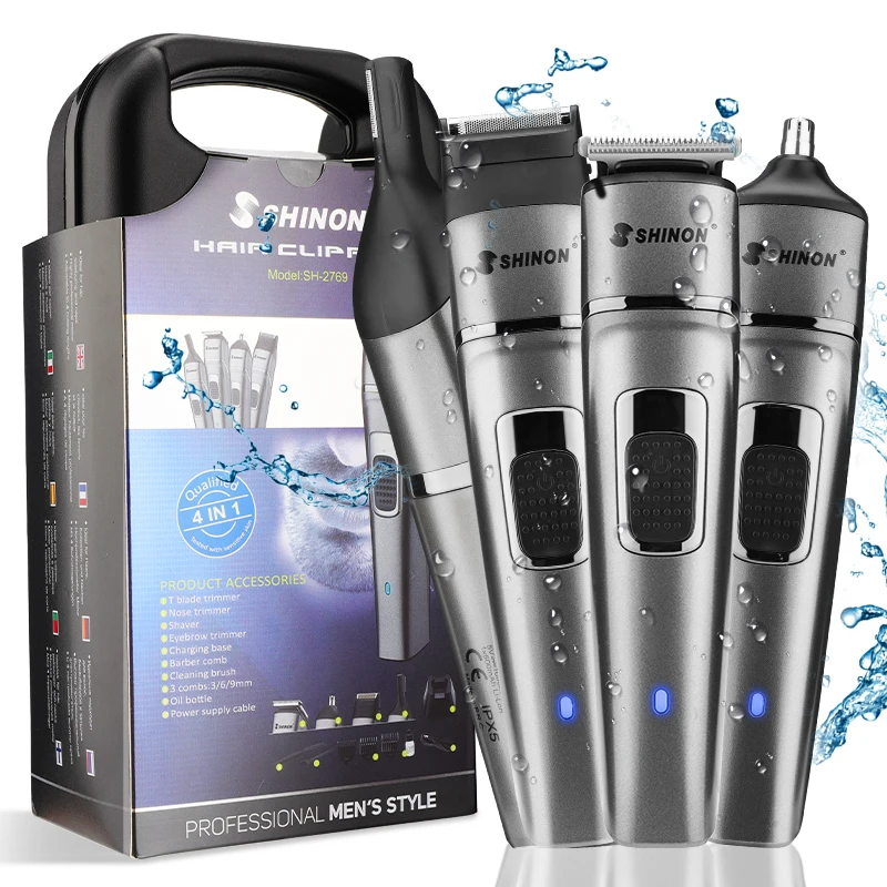 4D SH-2769 4 IN 1 Electric Hair Clipper Barber Razor Shaver Electric Trimmers for Hair Body Rechargeable Hair Trimmer