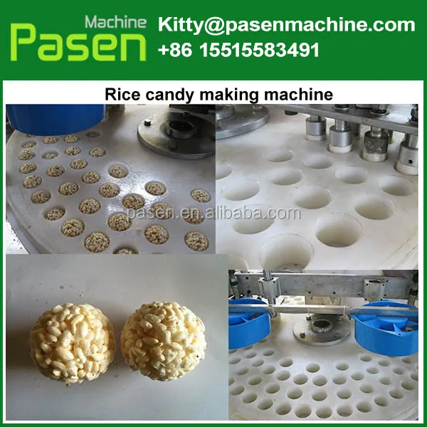 Puffed rice bar machine Puffed rice candy cake production line puffed rice candy machine