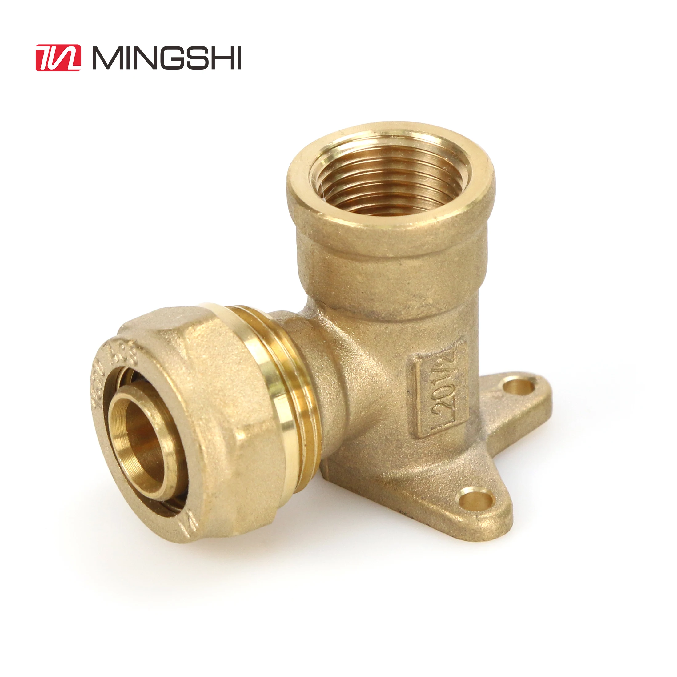compression Fittings nature color 16mm 20mm 26mm 32mm factory direct sales high quality water pipe pex brass fitting