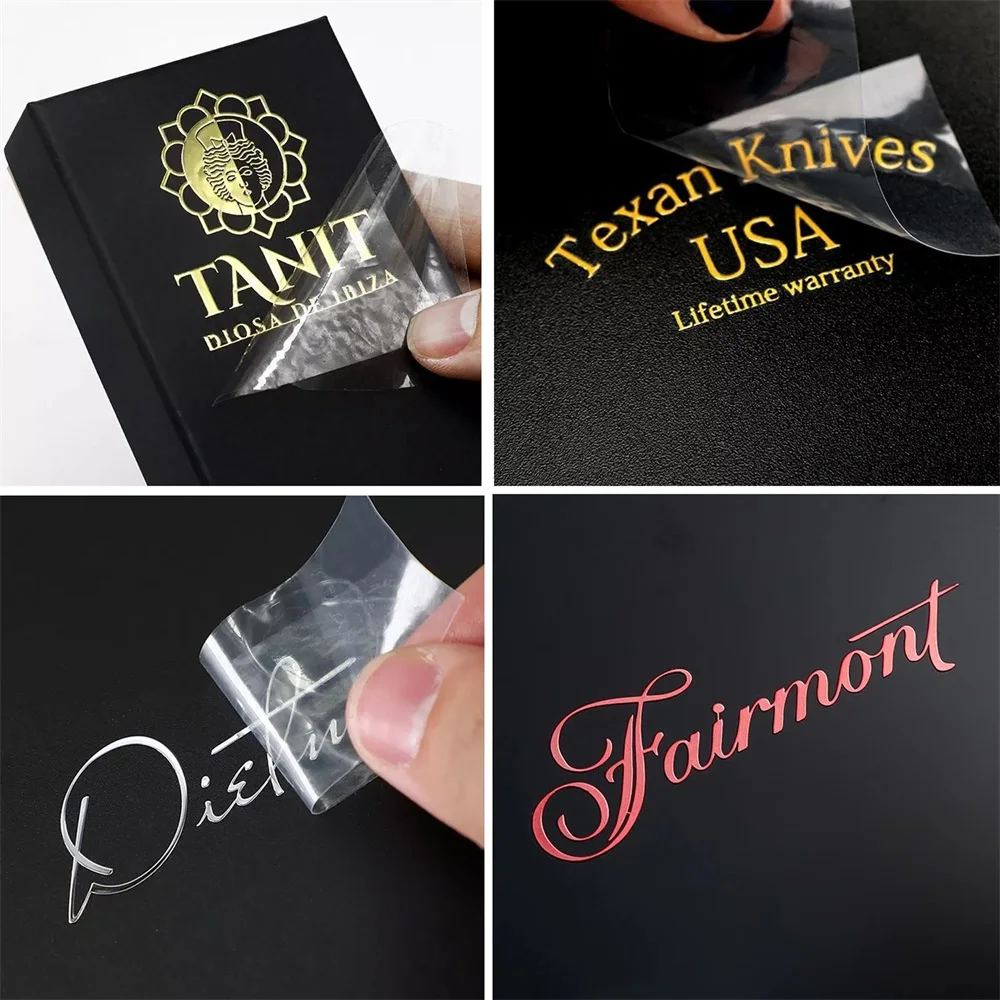 Exclusive 3D UV Metallic Transfer Sticker Waterproof Die Cut Logo Luxury Transparent DTF Holographic UV Transfer Stickers