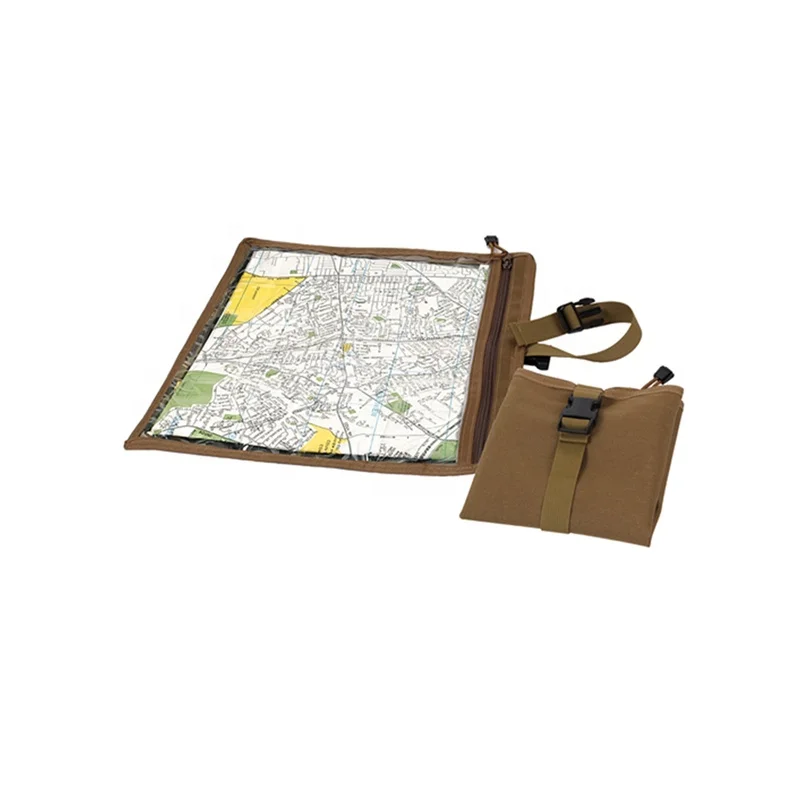 Foldable Map Document Case Bag Travel Portable Map Sleeve Bag