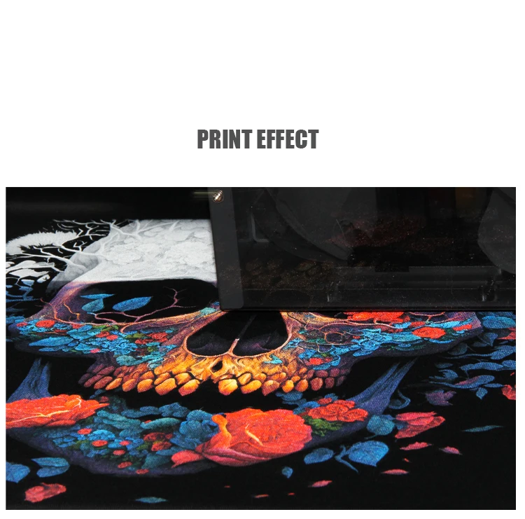 High quality  Dtg t- Shirt Printing Machine A3 6 Colors 3d Photo Effect Textile Printer Use For Fabric Printing
