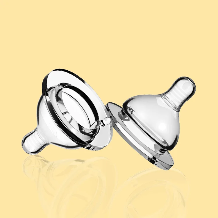 Wholesale price 100% food grade silicone thread scrub wide neck baby bottle nipple