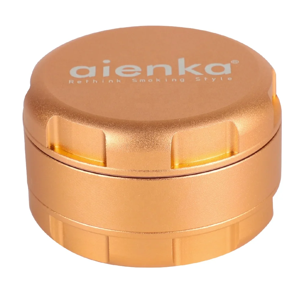 UKETA 63mm 3 layer Aluminum  Wholesale High Quality Cheap Customizable Logo Tobacco Grinder Herb Grinder