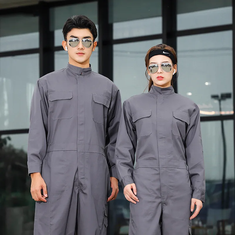 Wholesale spring autumn anti-static one-piece work clothes new wear-resistant labor protection clothing machine repair suit