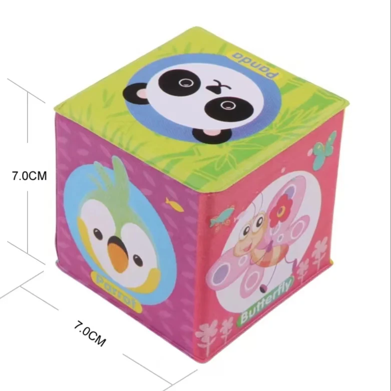 8PCS baby learning education sponge Puzzle toy Cloth Building Blocks Stacking Children Preschool Educational Toys