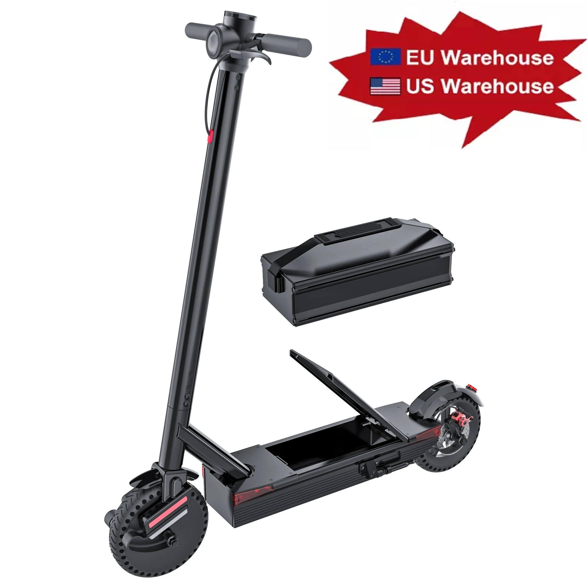 Quality Goods 380W Dual Motor Two Wheel 8.5 Inch Powerful Fat Tire Off Road  Electric Scooter Warehouse Europe