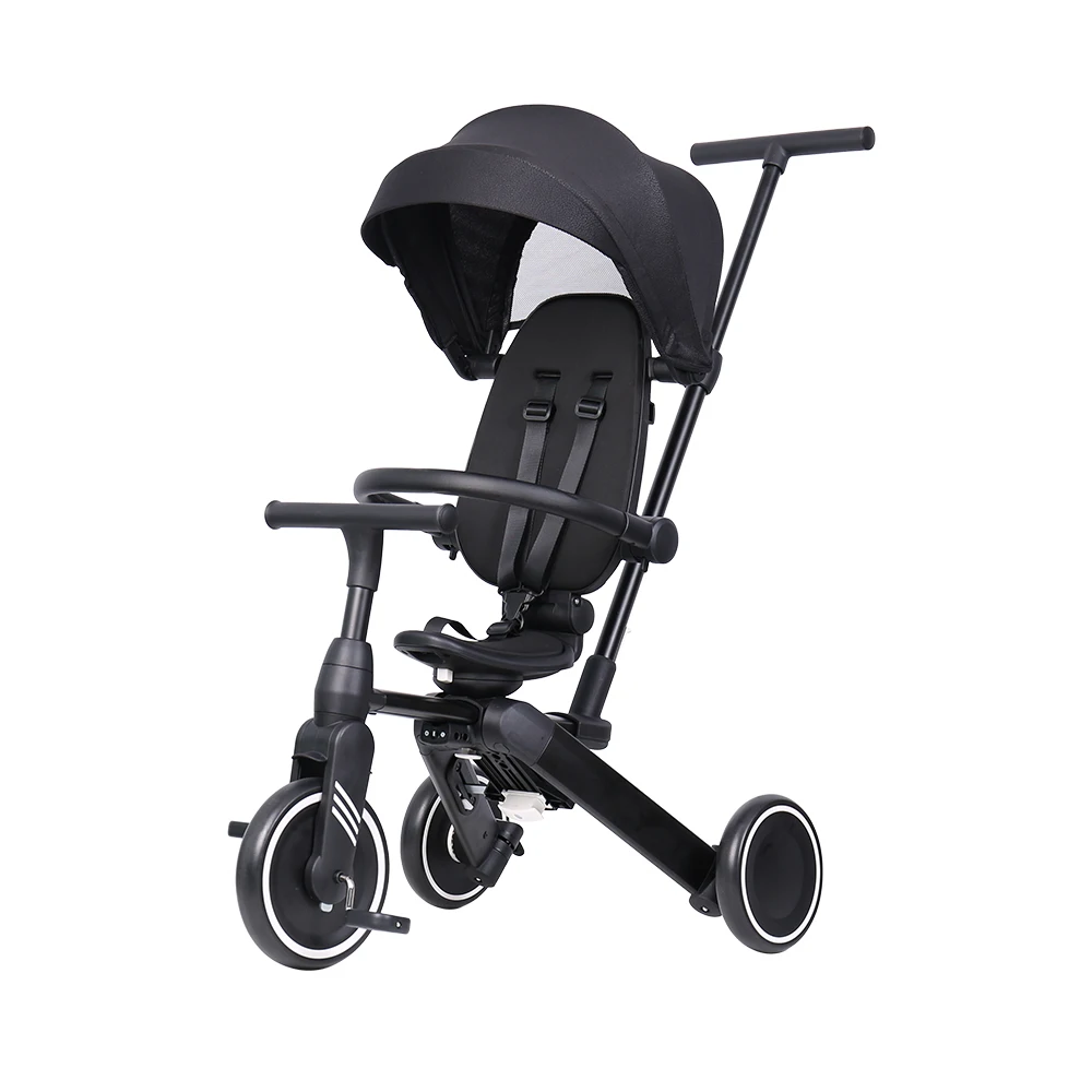 baby stroller tricycle / 4 in 1 baby kids trike / foldable children cycle for 2-5 years child for sale