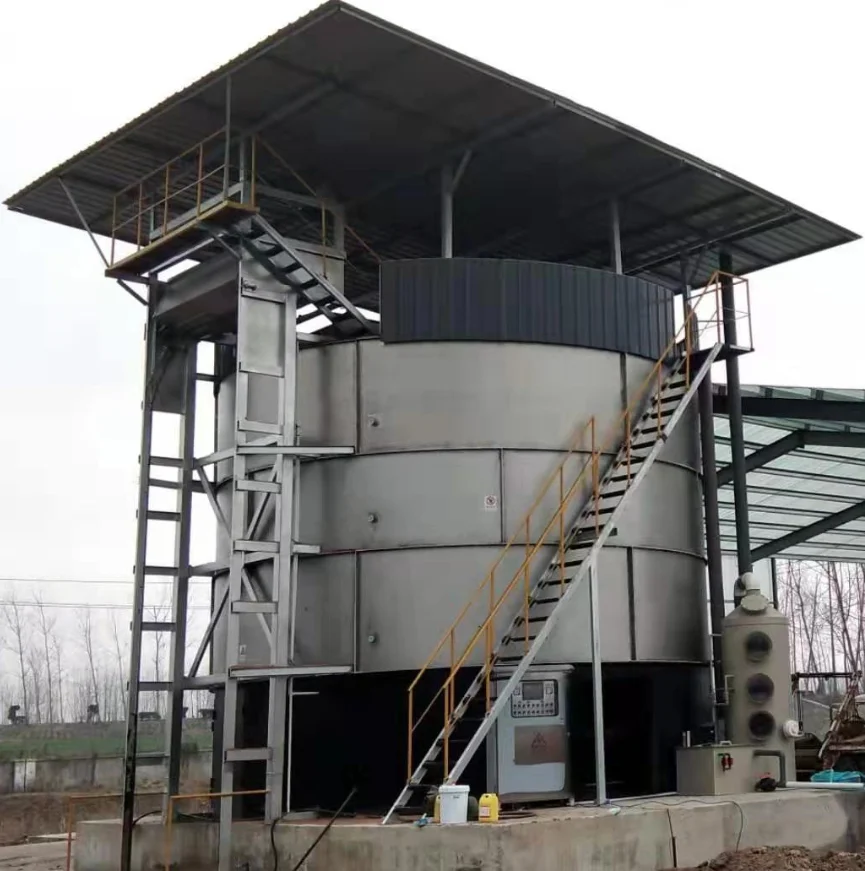 Animal farm environment friendly livestock manure organic fertilizer fermentation tank