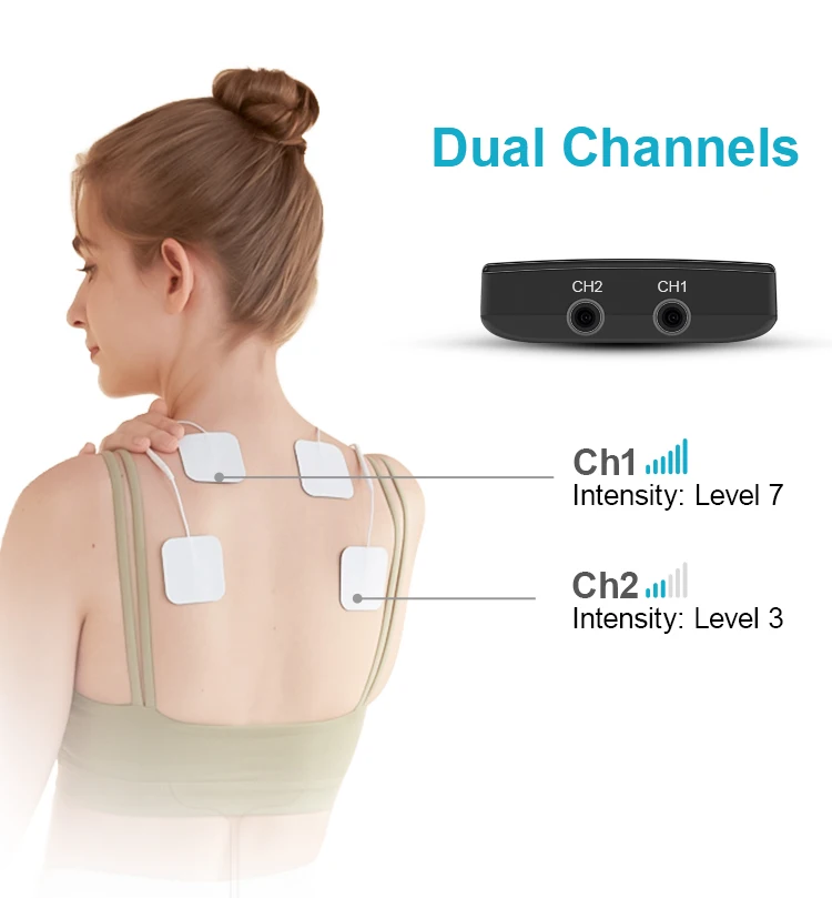 Pocket Tens Electric Pulse Stimulator Electrotherapy Physiotherapy Device tens unit ems muscle stimulator TENS machine