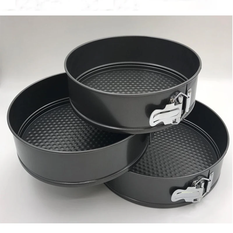 Round Nonstick Carbon Steel Cake Moulds Springform Pans Bakeware for Baking