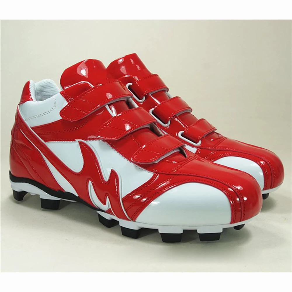 FREE SAMPLE  Kids adults professional spikes baseball shoes men women competition microfiber Magic Tape closure Softball shoes