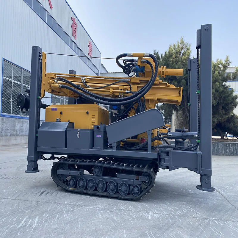 200m 300m Deep Hole Water Well Drilling Rig With Mud Pump