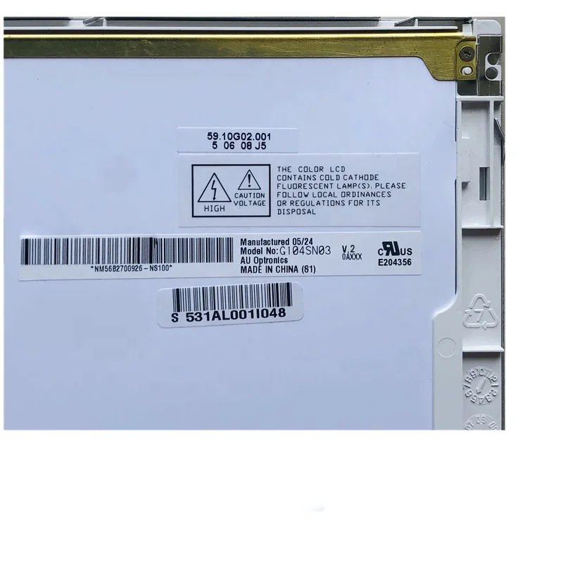 Preferential sale LCD screen panel 10.4inch LCD module G104SN03 V.2 800*600  Suitable for industrial display