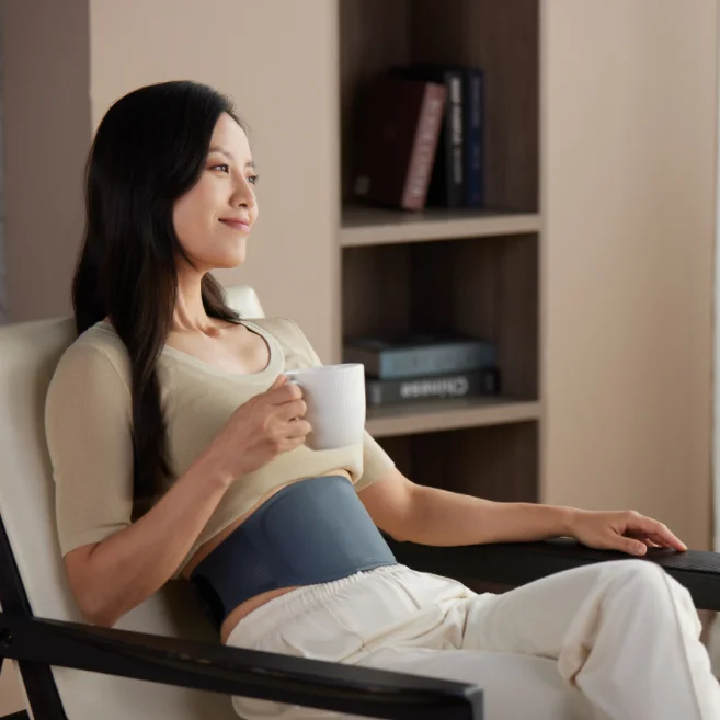 Portable Electric Belt Slimming Waist Trainer Sweat ems Abs Muscle Waist Trainer Stimulator Belt Machine