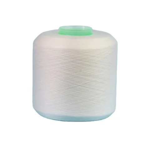 High Tenacity 100% Polyester Poly Poly Core Spun Yarn Sewing Thread raw white