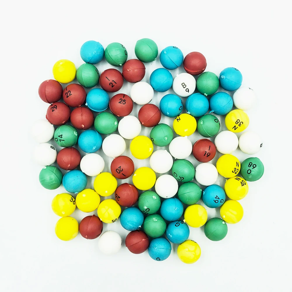 3/5 inch Multi-color Plastic Replacement Bingo Balls for Bingo Games