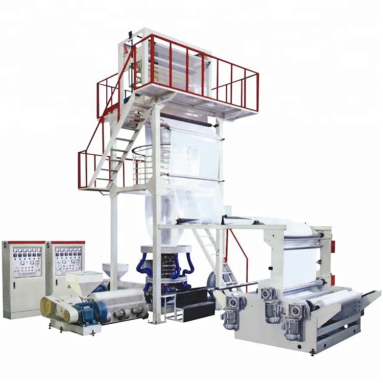 Ruian Three Layer Abc Ldpe Pp Pe Plastic Extruding Blowing Film Machine
