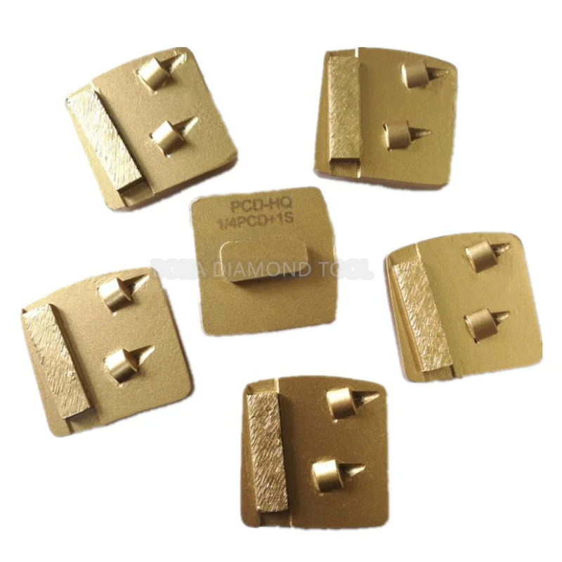 High quality Redi-lock trapezoid split PCD scraper plate for grinding epoxy remove mastic concrete floor diamond polishing pad