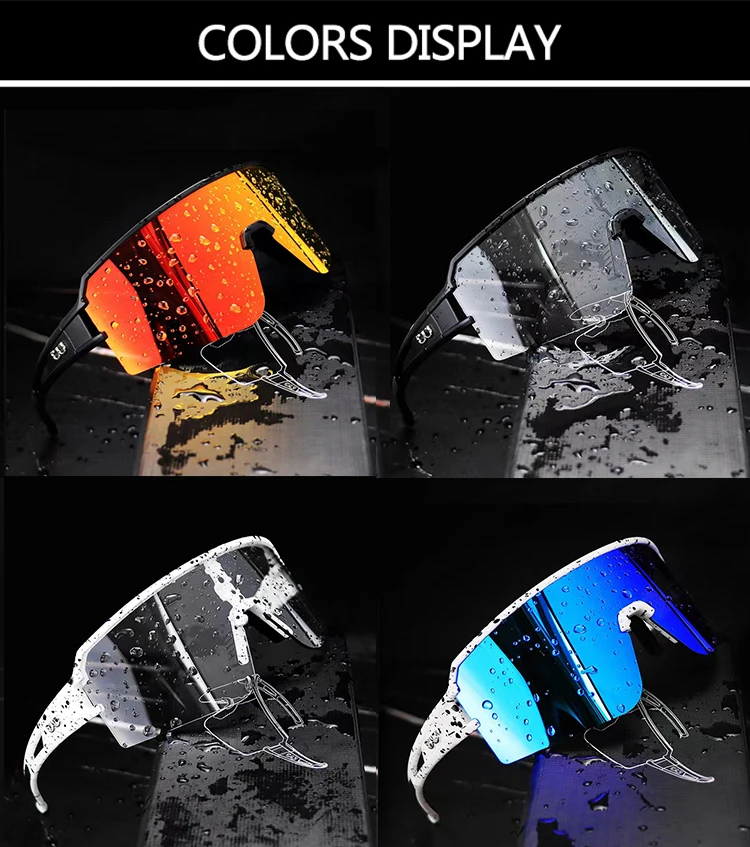 Custom Outdoor Colorful Sunglasses Cycling Glasses Men Women Frame Polarized Lenses Photochromic Sunglasses For Cycling