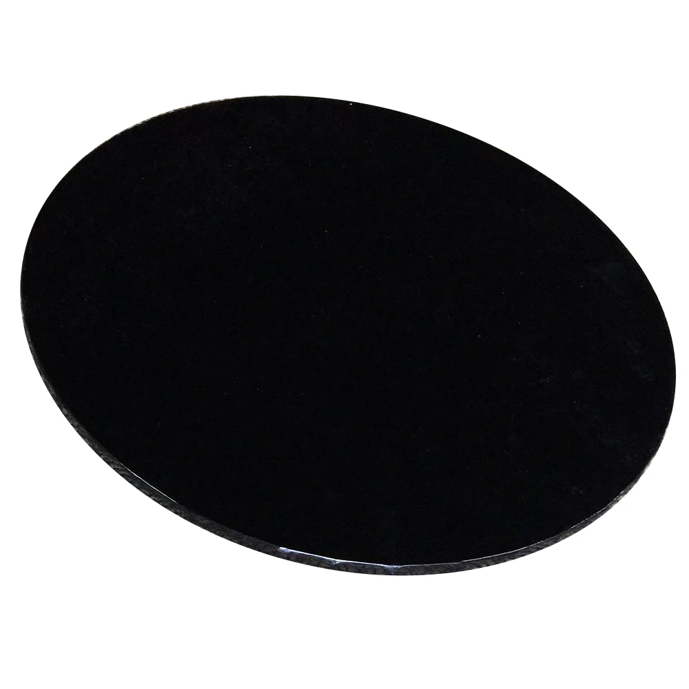 Glassy Black Round 5mm Thick Masonite Cake Board, Wood Round Cake Board MDF Cake Board