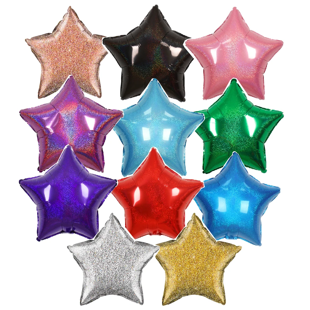 LKB Wholesale Decor Sheet 18 Inches Yiwu Decor Solid Color Heart Shape Foil Balloons Helium for Boys and Girls