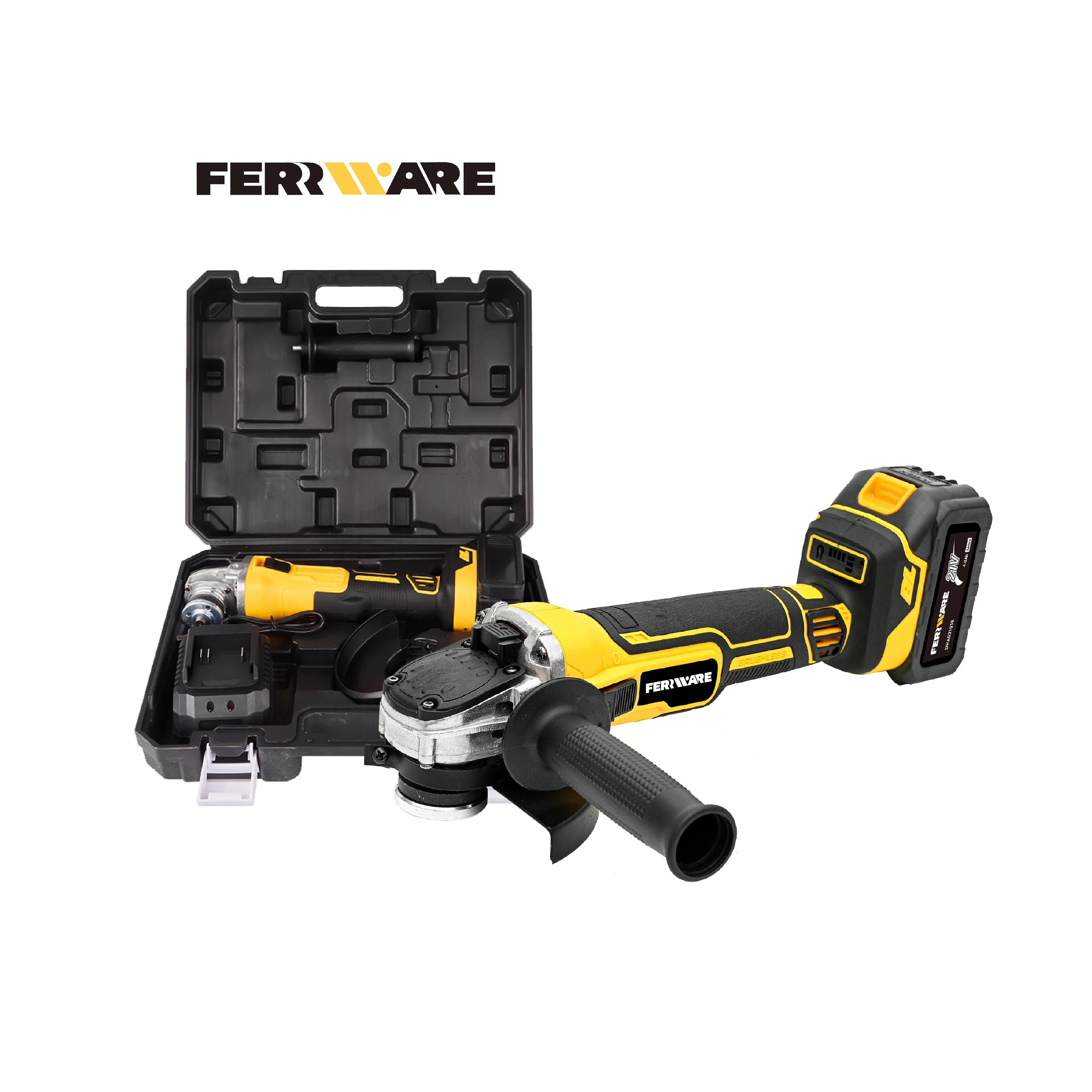 Skillful manufacture 21v Li-ion Battery Cordless Brush Angle Grinder 4.0ah Battery